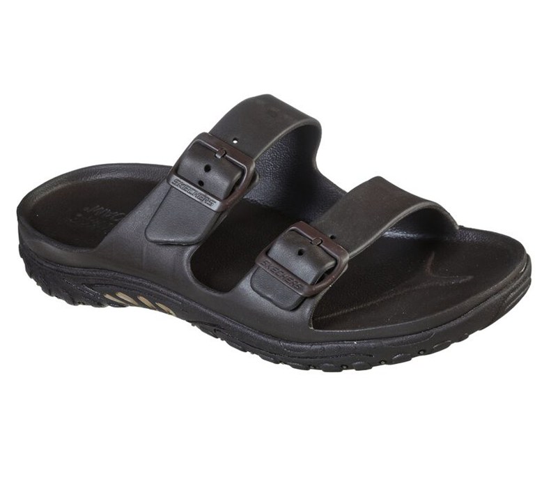 Skechers Herr Choklad Badtofflor - Cali Gear: Reggae - Waller - Sverige (PULZO-1736)